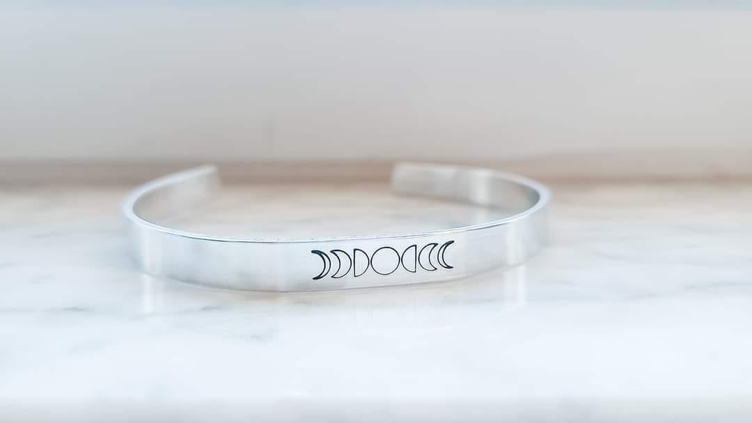 Moon Phase Cuff Bracelet