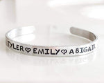 Custom Names cuff Bracelet